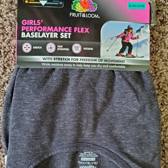 Fruit of the Loom Other - NWT Performance Flex base layer. Girls sz. XL
